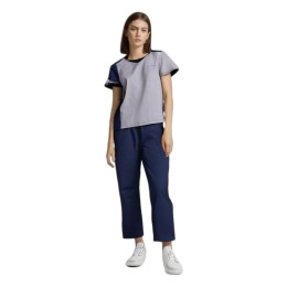 Customized short-sleeved straight-waisted nurse uniform + trousers, designed back collar with bean line, front V-position silver-gray nurse uniform, elastic waist trousers, color-matching drawstring, nurse uniform manufacturer, New Territories Animal Medi Customized short-sleeved straight-waisted nurse uniform + trousers, designed back collar with bean line, front V-position silver-gray nurse uniform, elastic waist trousers, color-matching drawstring, nurse uniform manufacturer, New Territories Animal Medi